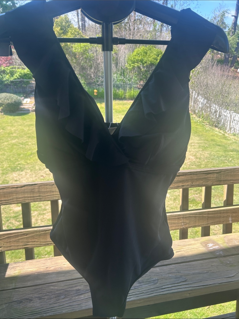 Cupshe 00X One-Piece Swimsuit with Ruffle V-Neck